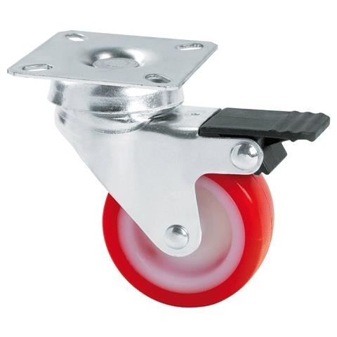 RUOTA PER MOBILI ART. 235 / BIS - à¸ 50 - piastra mm 40 x 40 - Foto 1