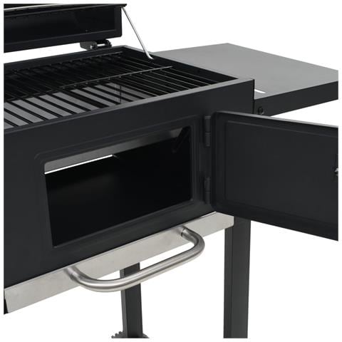 Barbecue A Carbonella Con Ripiano Inferiore Nero - Foto 10