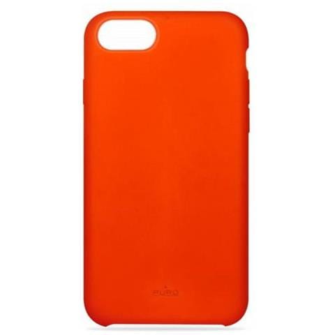 Custodia Icon Iphone 6/6s / 7/8 4.7 In Silicone Liquido Con Interno In Microfibra Arancio Fluo - Foto 1