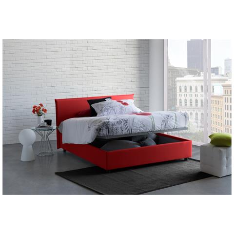 Talamo Italia Letto contenitore Matrimoniale Anna Made in Italy Letto con rivestimento in tessuto Apertura frontale adatto per materasso cm 160x190 Rosso Talamo Italia Letto contenitore Matrimoniale Anna Made in Italy Letto con rivestimento in tessuto Apertura frontale adatto per materasso cm 160x190 Rosso
