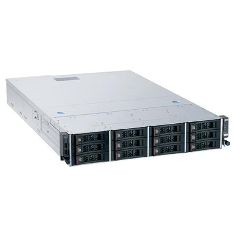 System x 3650 M4 BD, 2U, Intel Xeon Processor E5-2695 v2, 8GB DDR3 1600MHz, Raid M5110, 12 x 3.5" Hot swap SATA / SAS, Matrox G200eR2, 3 x GbE, 1 x 900W redundant hot-swap - Foto 1