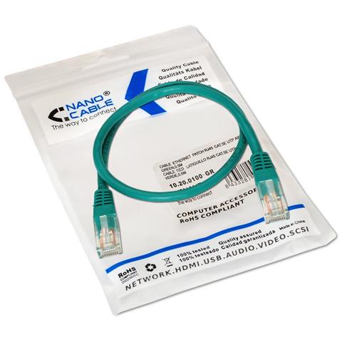 10.20.0100-GR, RJ-45, RJ-45, Maschio / maschio, Rame, Cat5e, U / UTP (UTP) - Foto 2