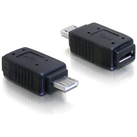 Adapter USB micro-A+B female to USB micro A-male USB micro A USB micro-A+B Nero cavo di interfaccia e adattatore - Foto 1