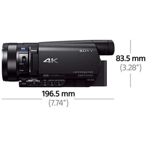 FDR-AX100E, 9,3 - 111,6 mm, SD, SDHC, Auto, Fuochi d'artificio, Paesaggio, Ritratto, Faretto, Spiaggia, Neve - Foto 5