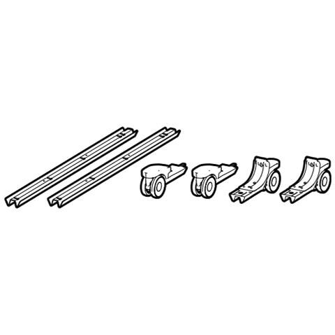 Cisco - Kit ruote - per P /N: CS-BRD55P-MM-NR-K9, CS-BRD55P-NR-K7, CS-BRD55P-NR-K9, - Foto 1