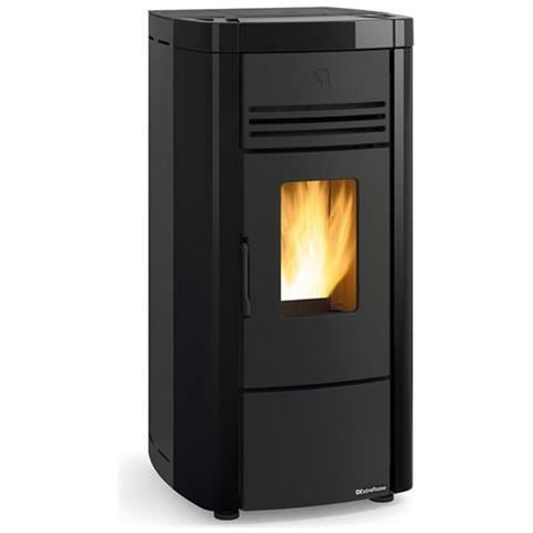 Stufa A Pellet A Legna Da 8kw Nera Ventilata E Sigillata - Angelaevonoir - Foto 1