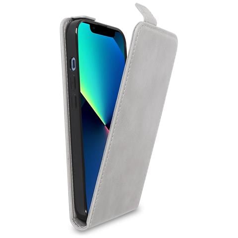 Custodia Compatibile Con Apple Iphone 13 Mini In Grigio Roccia - Coperchio Protettivo In Design Flip Realizzato In Finta Pelle Liscia - Foto 1