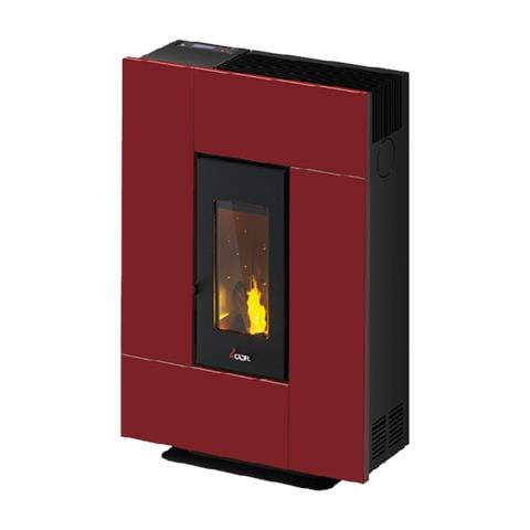 Grace 7 stufa Libera installazione Pellet Nero, Rosso - Foto 1