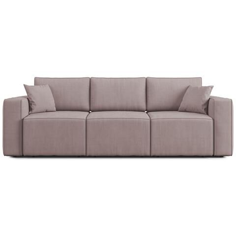 Morfeo Divano Con 3 Sedute Estraibili In Tessuto T02 Rosa - Foto 2