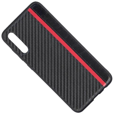 Custodia F-case Tpu Silicone Elegant Feber Cover Case Per Samsung Galaxy A70 A705 Carbon Black - Foto 1