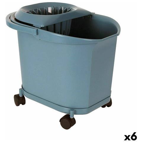 Secchio Per Pavimenti 16 L Azzurro (6 Unità) - Foto 1