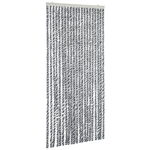 Tenda Antimosche Grigia Nera E Bianca 100x200 Cm In Ciniglia - Foto 2