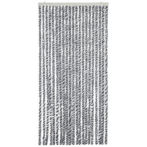 Tenda Antimosche Grigia Nera E Bianca 100x200 Cm In Ciniglia - Foto 3