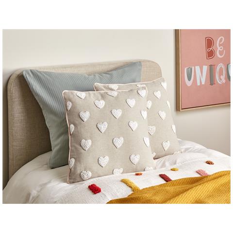 Set Di 2 Cuscini Gazania Cotone 45 X 45 Cm Beige - Foto 1