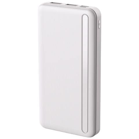 Powerbank 10000mah Compatto Con Spie A Led, Bianco - Foto 1