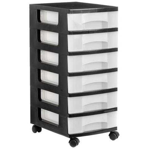 1106R CS TL cassettiera ufficio Nero Plastica - Foto 1