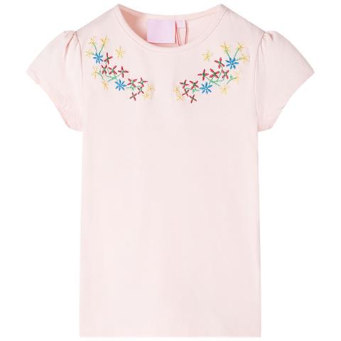 Maglietta Da Bambina Rosa Tenue 140 - Foto 1