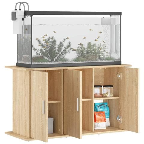 Supporto Acquario 101x41x58 cm Legno Multistrato Rovere Sonoma - Foto 2