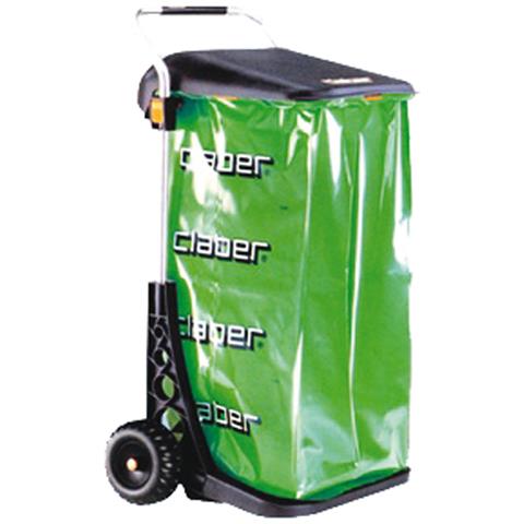 Carrello Raccoglitutto In Alluminio Per Foglie E Rifiuti Con Sacco E Coperchio Carry Eco 8934 - Foto 1