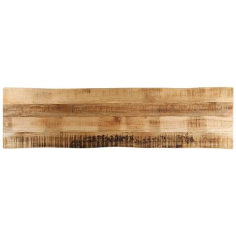 Piano Tavolo Bordi Vivi 160x40x3,8 cm Legno di Mango Grezzo - Foto 1