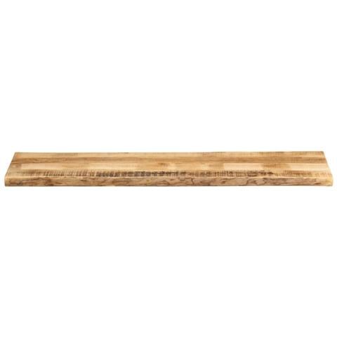 Piano Tavolo Bordi Vivi 160x40x3,8 cm Legno di Mango Grezzo - Foto 3