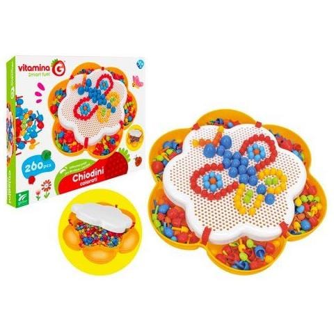 Gioco Creativo 41172 Vitamina G Chiodini Forma Fiore 260 Pz - Foto 1