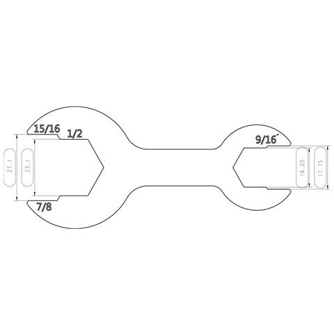 Chiave Regolabile Da 1/2 E 7/8 Per Doccetta Bidet Silver - Foto 7