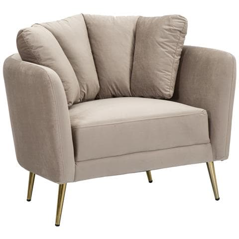 Poltrona Kiev Grigia Cm 88x77x74 - Foto 1