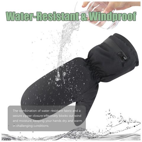 Guanti Riscaldati Con Cerniera, Batteria Ricaricabile Red Durata Della Batteria Di 8 Ore - Foto 2