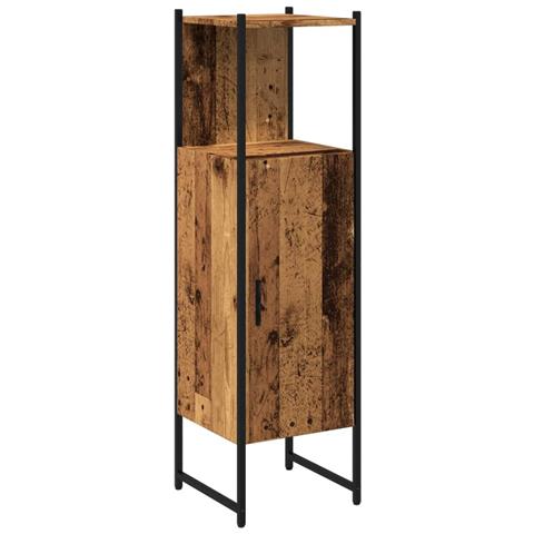 Armadietto Bagno Legno Antico 33x33x120,5 Cm Legno Multistrato - Foto 2