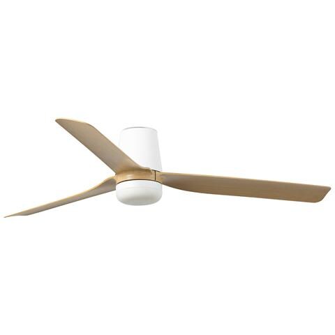 Punt Tub M Led Ventilatore Bianco/legno Chiaro Dc - Foto 1
