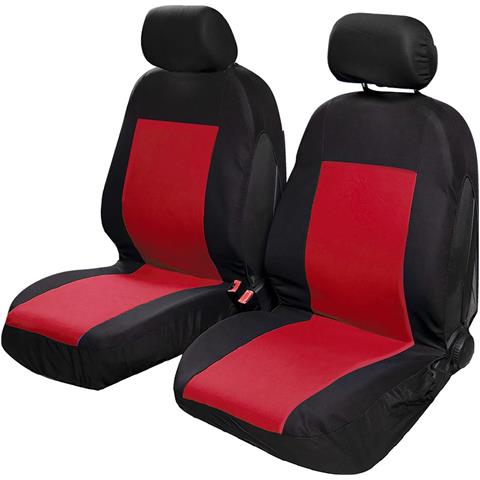 Coppia Coprisedili Anteriori Saturn Colore Nero / Rosso - Foto 1