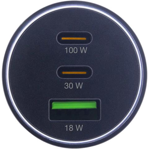 Adattatore di alimentazione per auto Power Delivery, 2x USB-C+QC USB-A - Foto 2