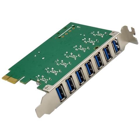Scheda di interfaccia, 7x USB-A 3.2 Gen. 1, PCIe, con connettore SATA - Foto 2