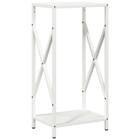 Rastrelliera per Legna da Ardere Bianca 34x25x70 cm - Foto 1