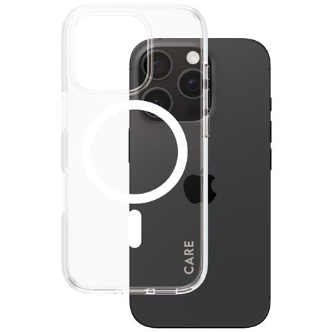 CARE by PG White MagS iPhone16 6.3 Pro custodia per cellulare Cover Trasparente - Foto 1