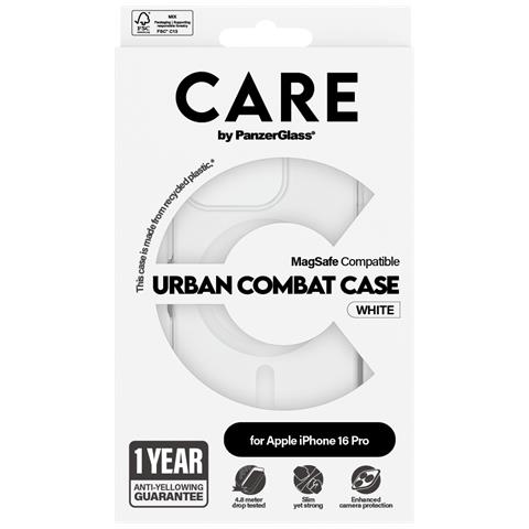 CARE by PG White MagS iPhone16 6.3 Pro custodia per cellulare Cover Trasparente - Foto 4