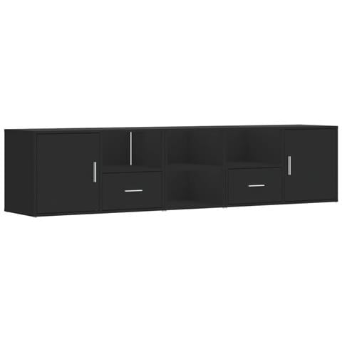 Mobile Angolare Nero 200x40x45 Cm In Truciolato - Foto 2