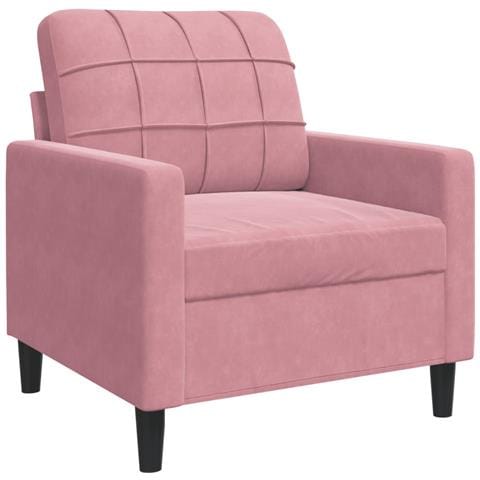 Poltrona Rosa 60 Cm Velluto - Foto 2