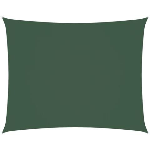 Parasole A Vela Oxford Rettangolare 3,5x5 M Verde Scuro - Foto 1