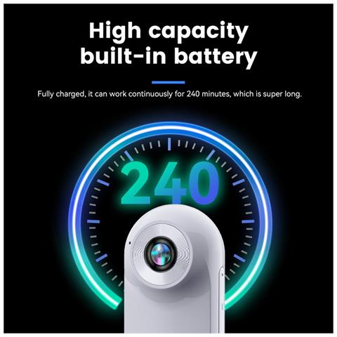 Mini Action Camera Con Obiettivo Grandangolare - 1080p Hd White - Foto 6