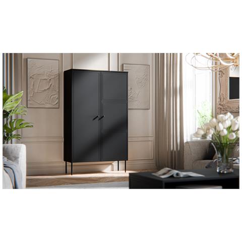 Vetrina PALAZZO BIS 100x39x166 nero opaco - Foto 2