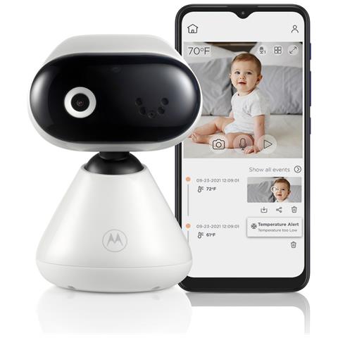 Baby Monitor Wifi Hd  Pip1000, Monitoraggio 24 Ore Su 24, Streaming Digitale, Telecamera Con Connessione Privata Sicura - Foto 2