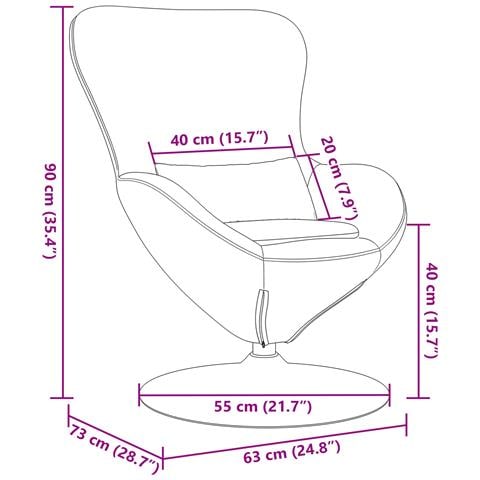 Poltrona a Uovo  in Velluto Grigio Chiaro - Foto 8