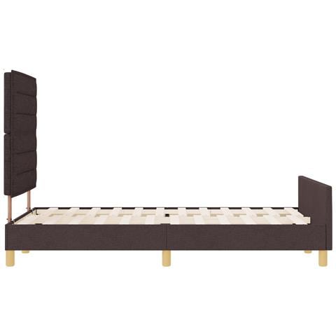 Struttura del Letto  Marrone Scuro 120x200 cm in Tessuto - Foto 9