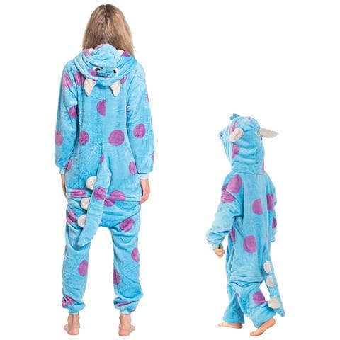 Pigiama Per Bambini Kigurumi Onesie Costume Sulivan Blu 135-145 - Foto 6
