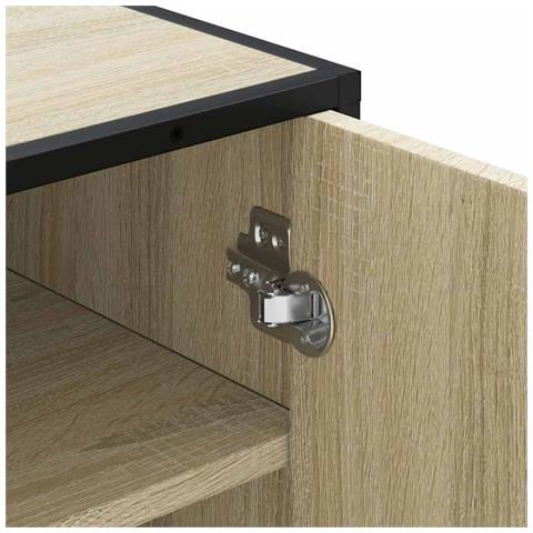 Scarpiera Rovere Sonoma 48x38x97,5 cm in Legno Multistrato - Foto 9
