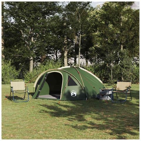 Tenda da campeggio Verde 308 x 268 x 130 cm Poliestere - Foto 2