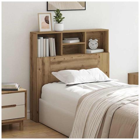 Testata del letto rovere artigianale Legno Ingenerizzato - Foto 2