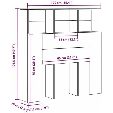Testata del letto rovere artigianale Legno Ingenerizzato - Foto 9